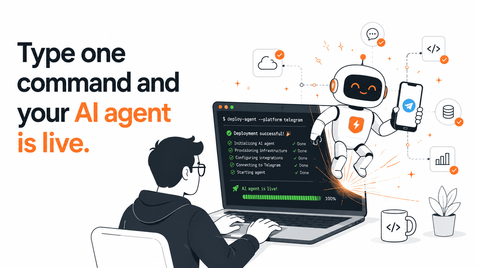Deploy Your Own AI Agent in One Command